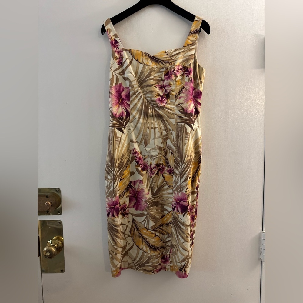 Vintage Hawaiian tropical printed Peck & Peck resort wear dress 4